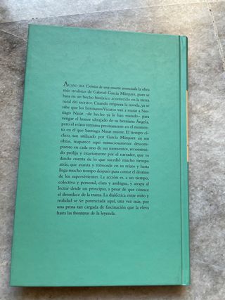 Crónica de una muerte anunciada . Gabriel Garcia