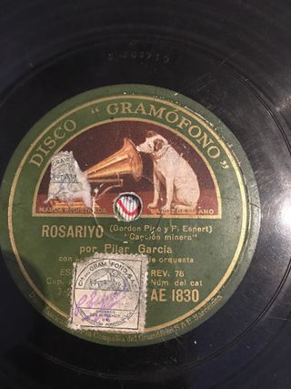 Disco de pizarra de pilar garcia.