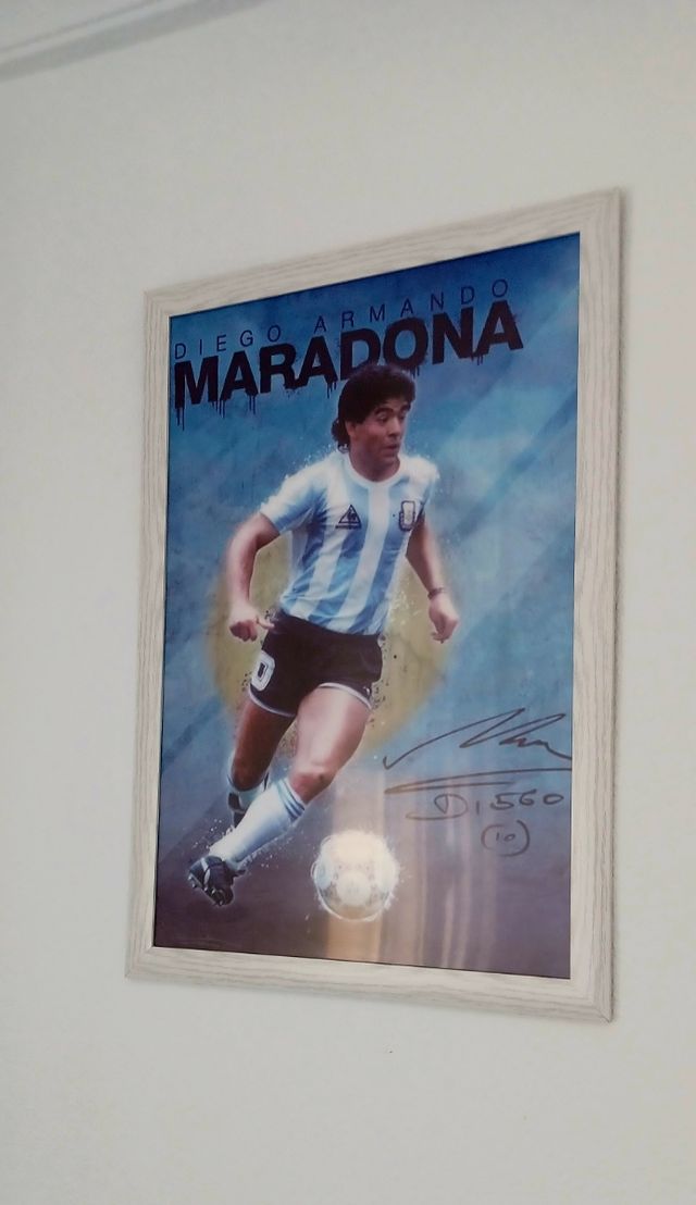 Cuadros jugadores leyendas del futbol, decoración