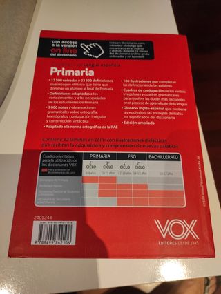 Diccionario Primaria Lengua Española Vox
