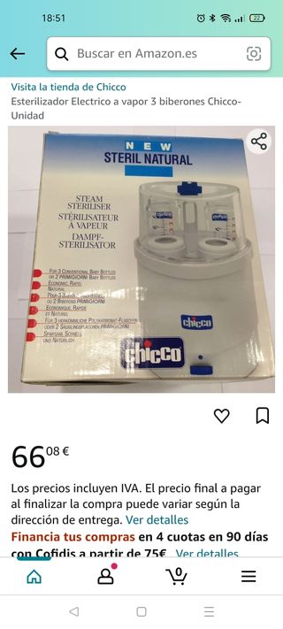 Esterilizador Chicco