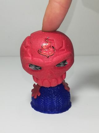 Cráneo rojo (Red Skull), muñeco saltarín año 2000