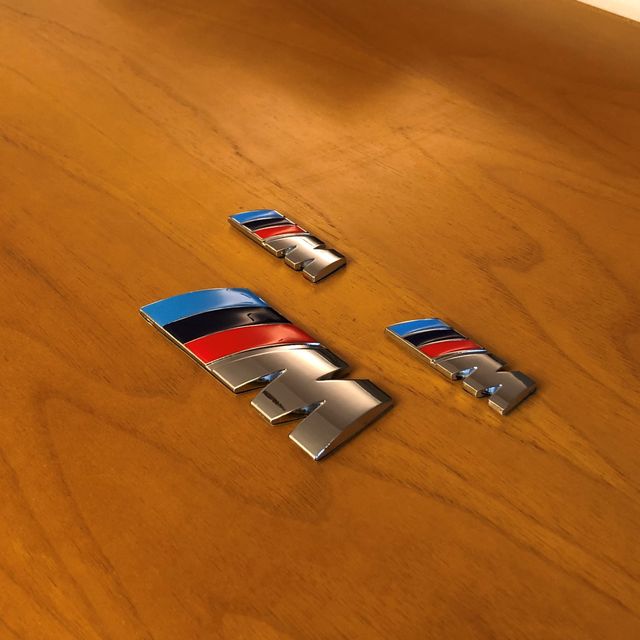 Stemmi logo M Motorsport Bmw 82x31mm/45x15mm