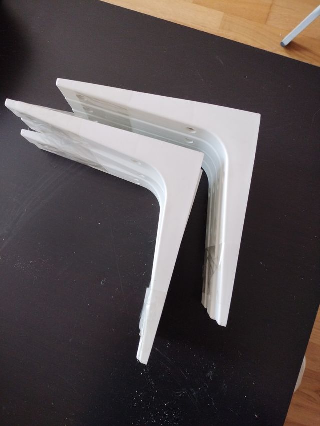 4 estantes cristal y 8 soportes