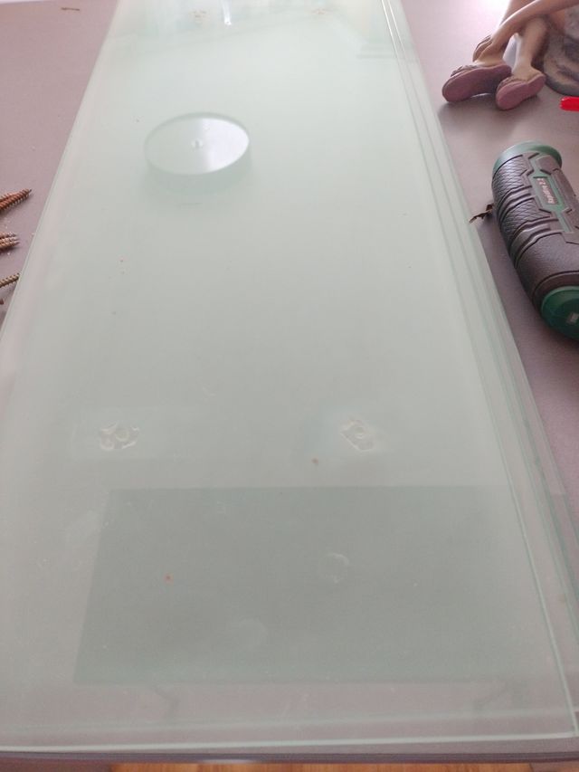 4 estantes cristal y 8 soportes