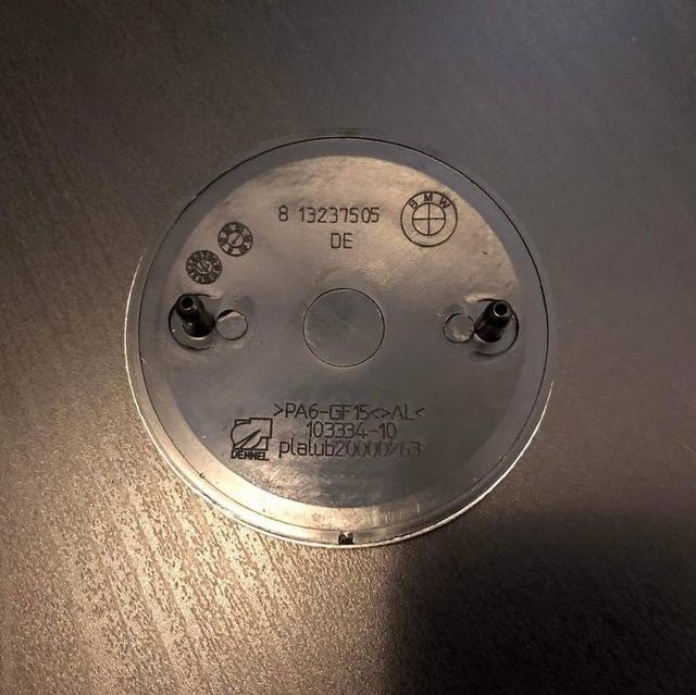 Stemma logo BMW nero bianco 82mm cofano