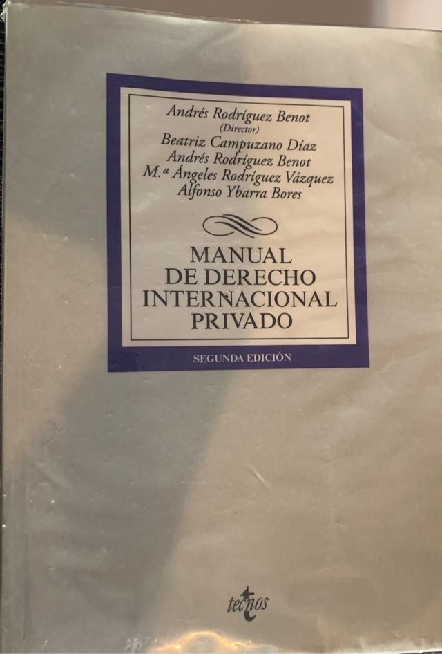 Manual Derecho Internacional Privado