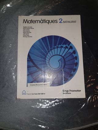 libro matemáticas 2 bachillerato 