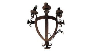 Par Candiles Antiguos Hierro Forjado Autenticos