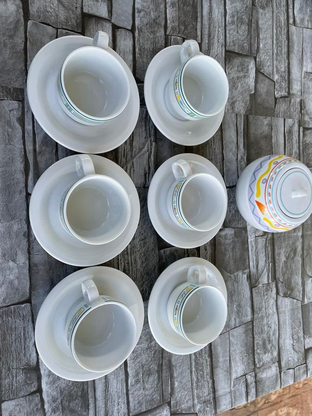 Servizio da caffè da sei "Tognana" con zuccheriera