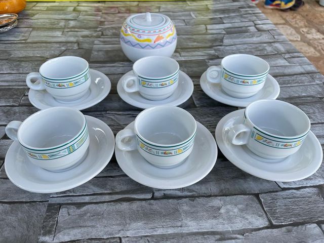 Servizio da caffè da sei "Tognana" con zuccheriera