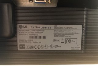 Monitor LCD LG Flatron 1918s 19 pulgadas