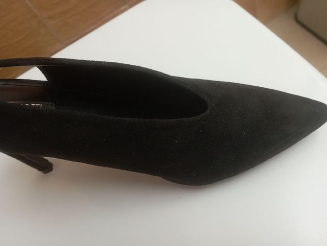 Zapatos mujer de gamuza negros