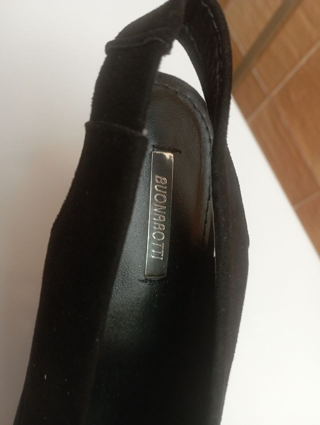 Zapatos mujer de gamuza negros