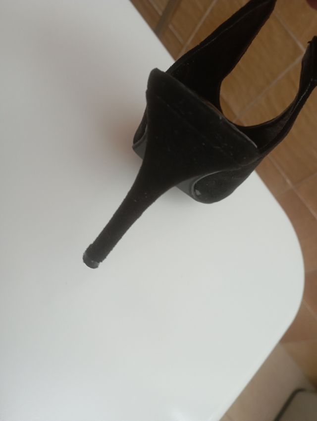 Zapatos mujer de gamuza negros