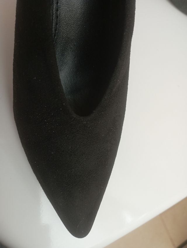 Zapatos mujer de gamuza negros