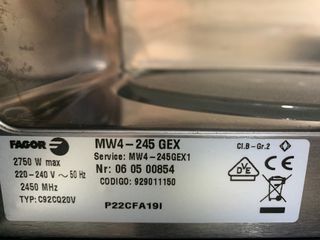 Horno Microondas Fagor para columna.