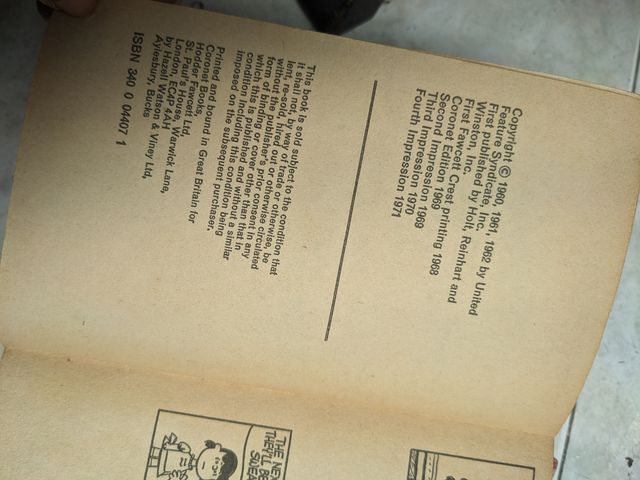 cómic seis Snoopy vintage