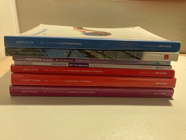 Llibres 2n de Batxillerat