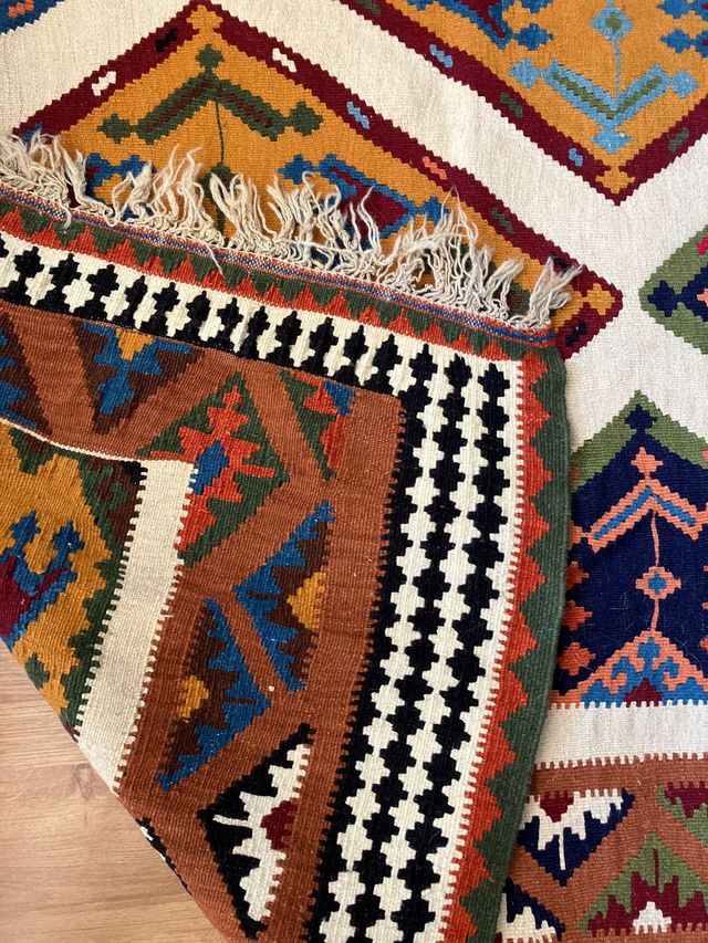 Alfombra afgana artesana 300cm Kilim