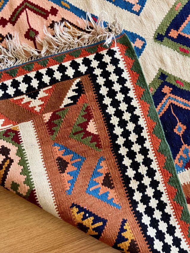 Alfombra afgana artesana 300cm Kilim