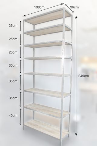 Estantería metálica industrial 249 cm a medida