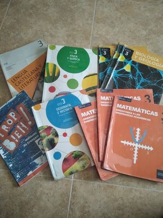 lote libros 3° de la Eso