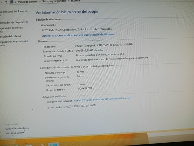 Ordenador de Sobremesa en muy buen estado COMPLETO