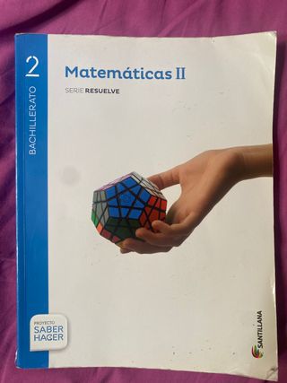 Libro Matemáticas Santillana 2 Bachillerato