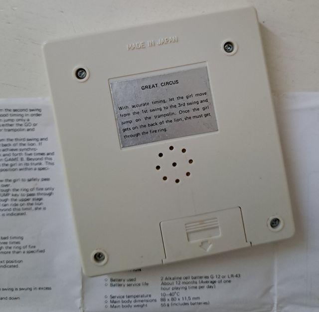 Maquinita / LCD game Lansay Great Circus