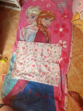 Funda de edredón y almohada de 90cm Frozen 