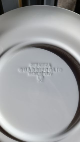 vajilla cerámica italiana Quadrifoglio