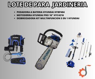 LOTE HERRAMIENTAS JARDINERIA HYUNDAI