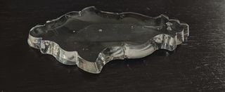 ANTIGUA LÁGRIMA DE CRISTAL 11x6,5cm ADORNO LÁMPARA