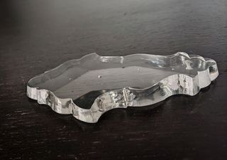 ANTIGUA LÁGRIMA DE CRISTAL 11x6,5cm ADORNO LÁMPARA