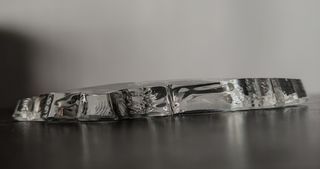 ANTIGUA LÁGRIMA DE CRISTAL 11x6,5cm ADORNO LÁMPARA