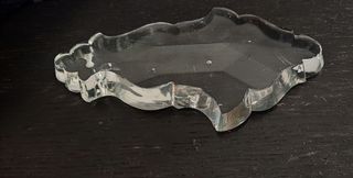 ANTIGUA LÁGRIMA DE CRISTAL 11x6,5cm ADORNO LÁMPARA