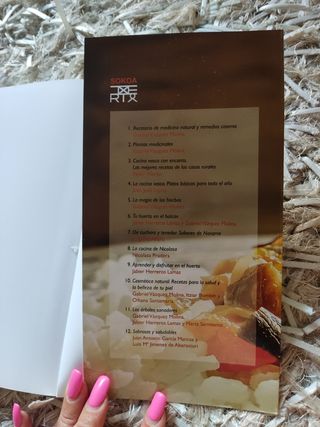 libro sabrosas y saludables recetas de cocina