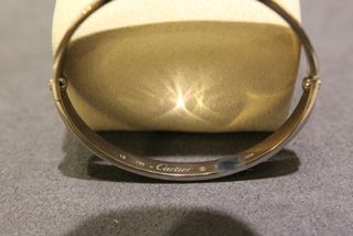 Pulsera cartier love en  Oro Blanco 