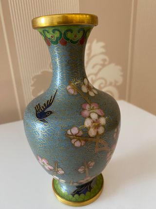 Jarrón chino Cloisonné