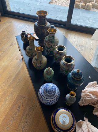 Jarrón chino Cloisonné