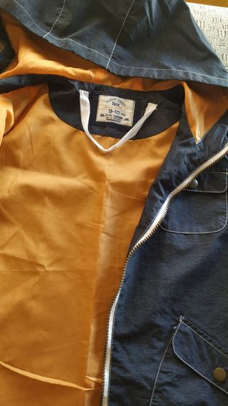 Chubasquero Niño. Talla 9-10 años. Color tejano.