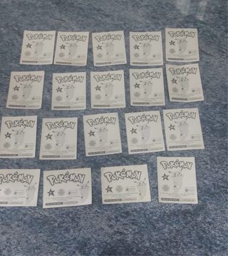 88 Cromos Pokémon 1999 en excelente estado