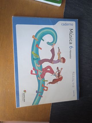 Libro de texto cuaderno de música 6 de primaria