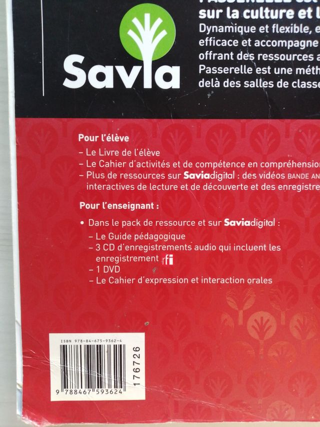 Libro de francés A1-A2. Bachillerato