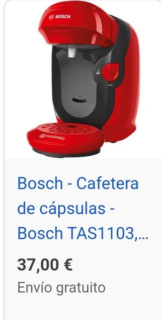 cafetera capsulas tassimo marca bosh