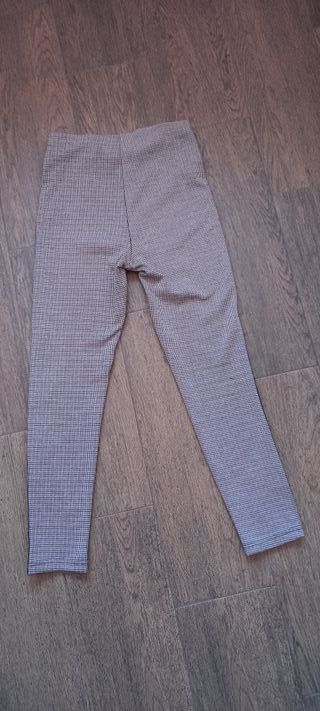 Pantalon de punto de cuadros