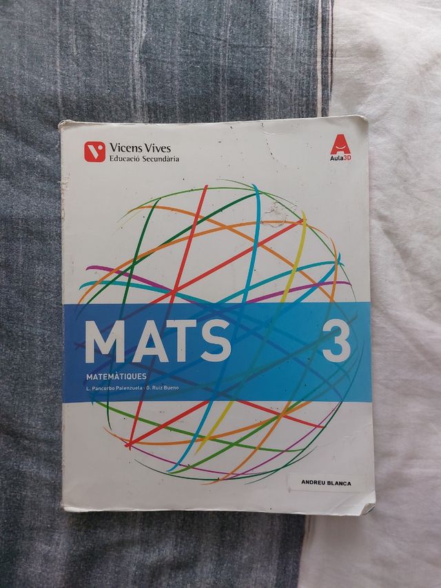 MATEMÀTIQUES 3r ESO ISBN:9788468231952
