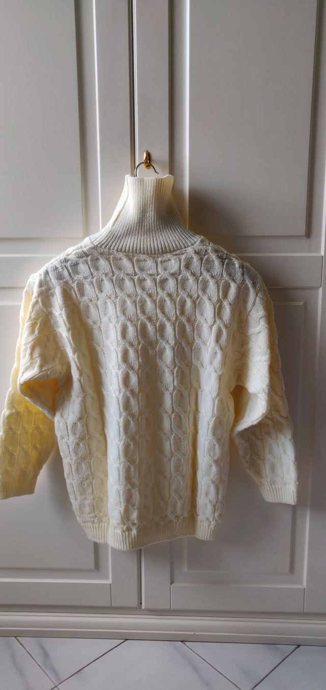 Maglione girocollo Vintage Made in Italy bianco M