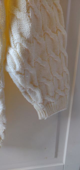 Maglione girocollo Vintage Made in Italy bianco M